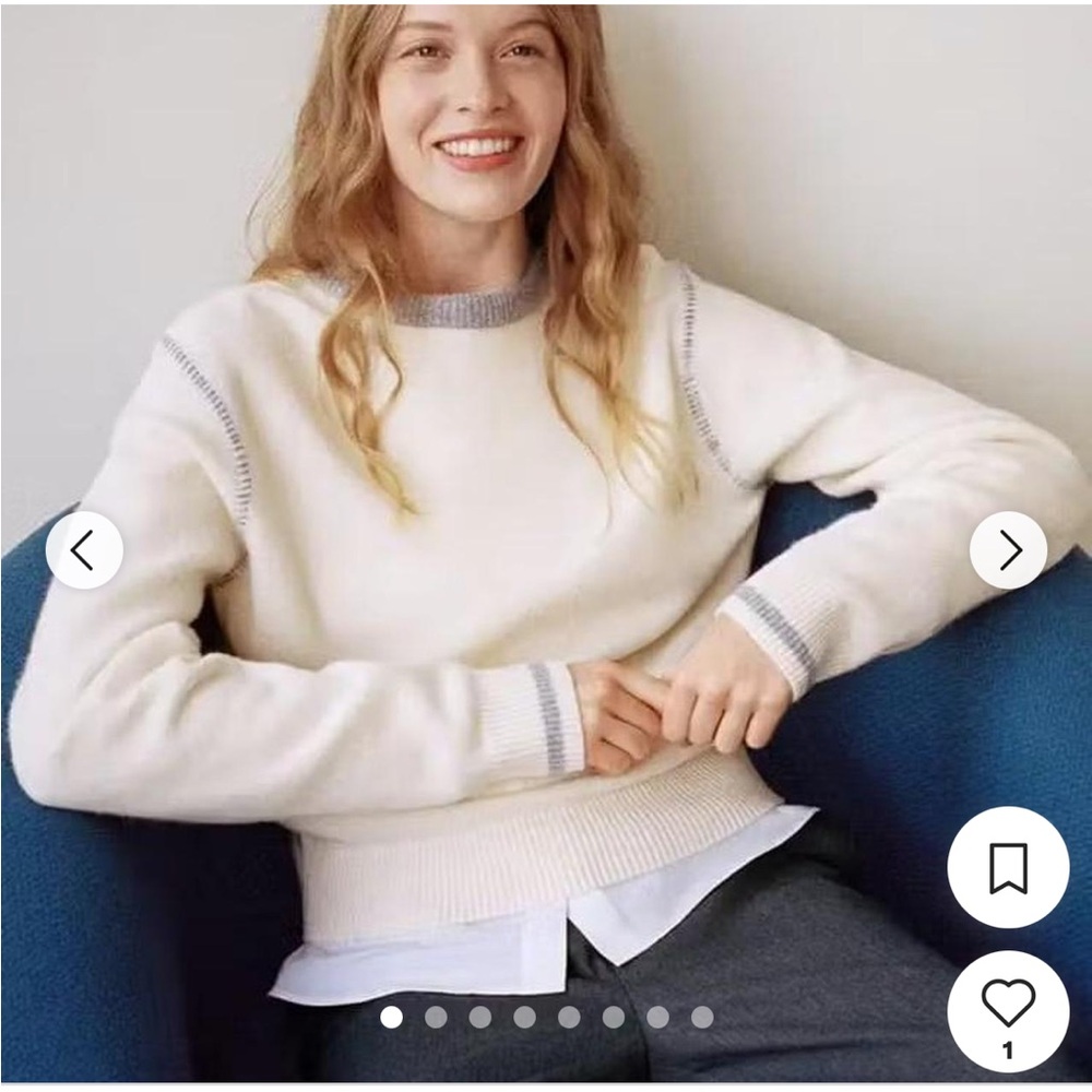 Uniqlo JW Anderson Collection - Women's Cream Stitching Sweater